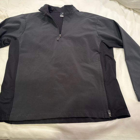 Nike Golf Sphere Pro - Gray and Black 1/4 Zip Soft shell Pullover Jacket - Picture 5 of 7